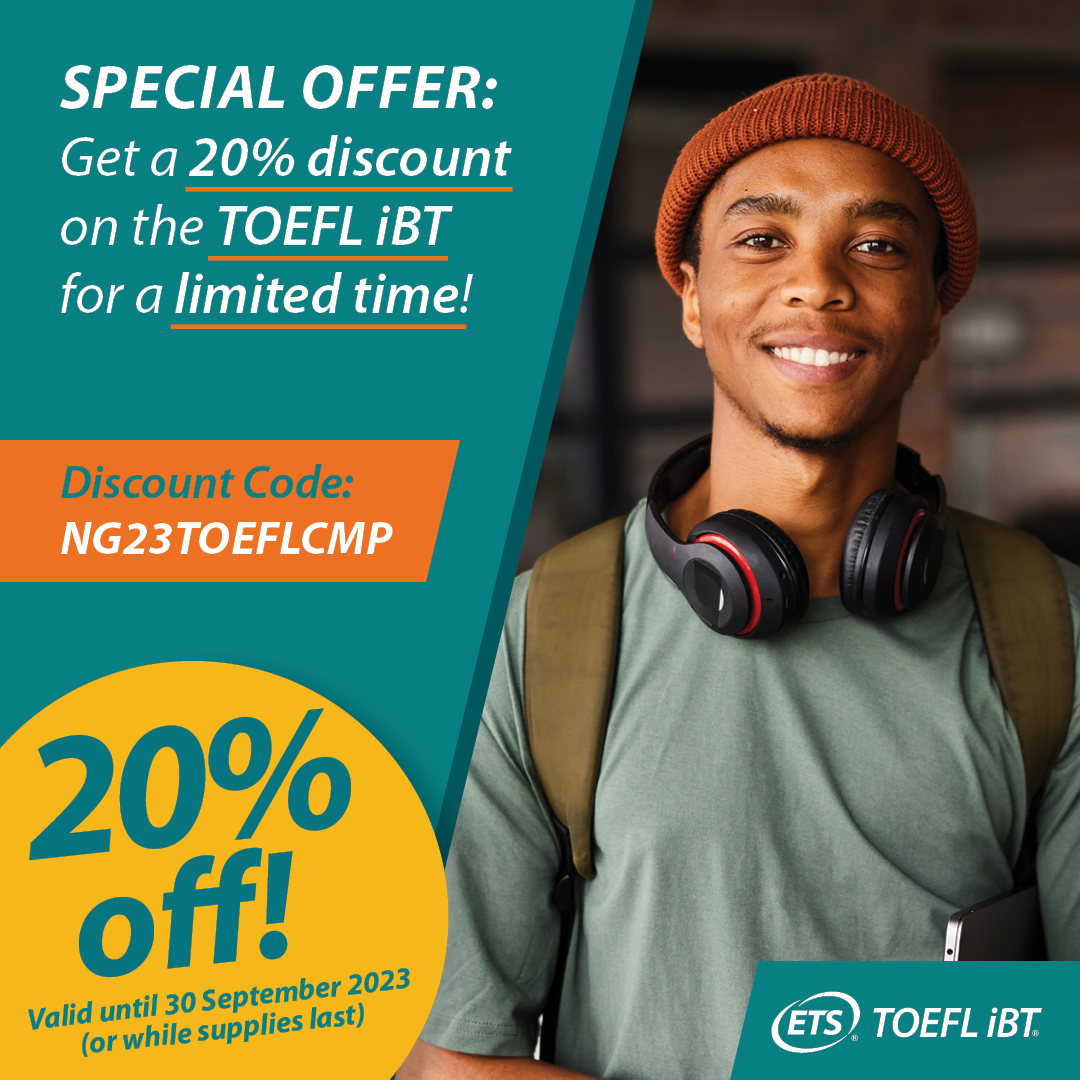 TOEFL iBT: Discount Campaign Terms and Conditions